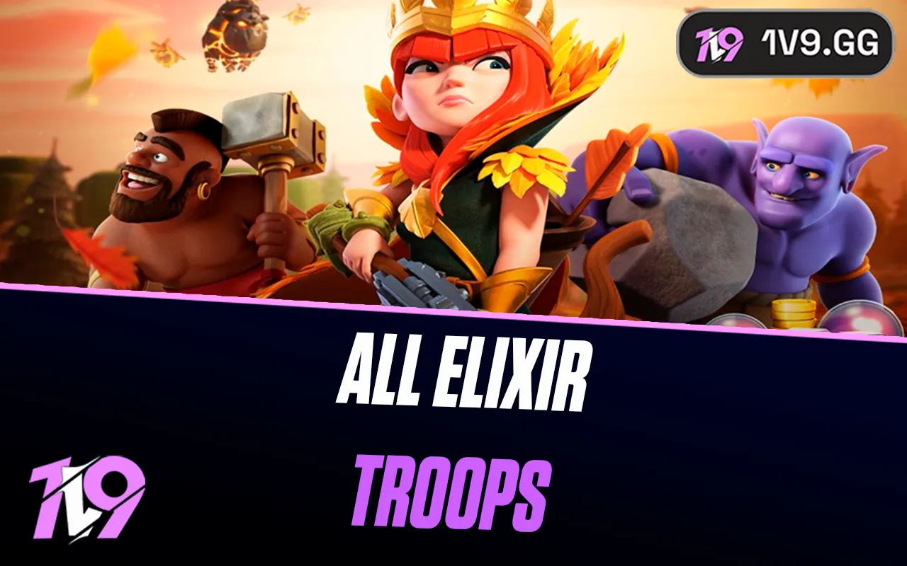 All Elixir Troops In Clash of Clans
